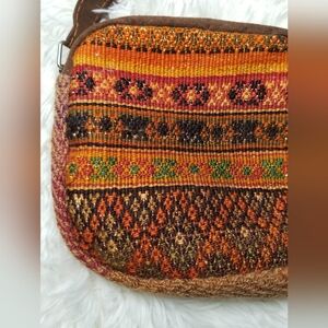 Woven Print Crossbody Bag